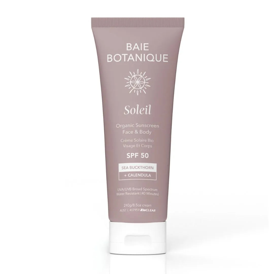 Baie Botanique Soleil Face & Body Sunscreen Sunscreen Baie Botanique™ | Organic and Vegan Skincare 240g
