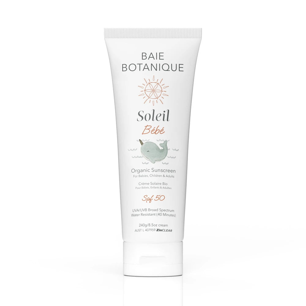 Baie Soleil Baby Sunscreen Sunscreen Baie Botanique™ | Organic and Vegan Skincare 240g 