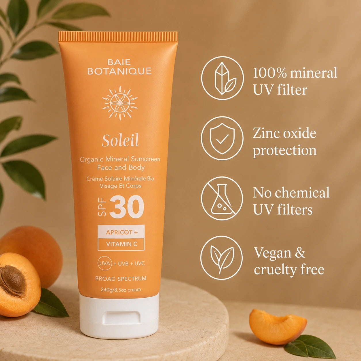 Face & Body Mineral Sunscreen SPF 30 with Vitamin C