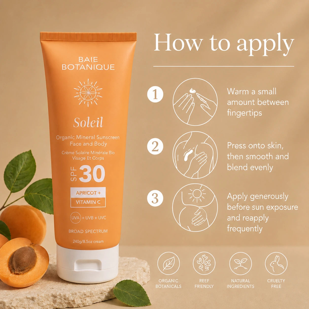 Face & Body Mineral Sunscreen SPF 30 with Vitamin C