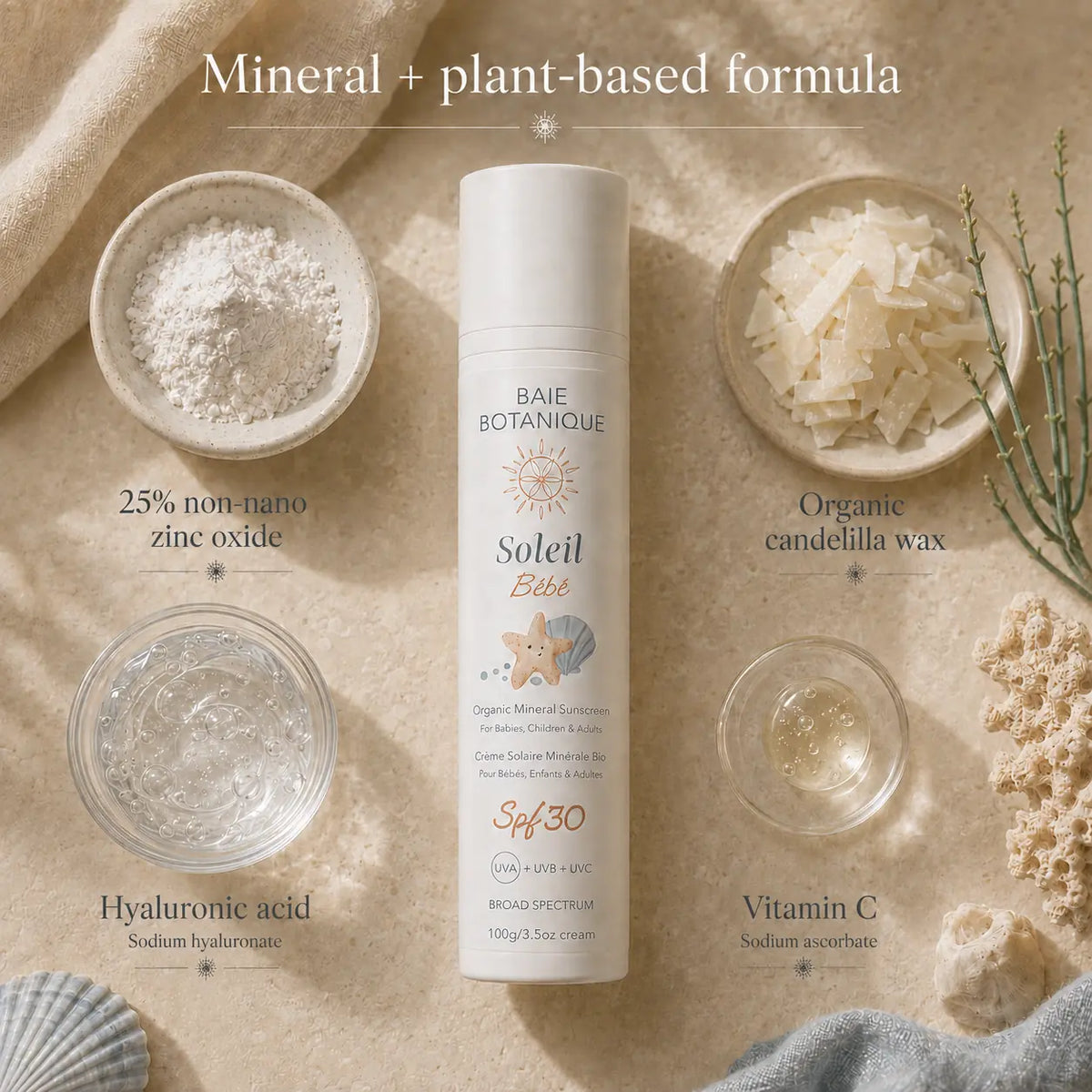 Organic Mineral Sunscreen Baby & Children SPF 30