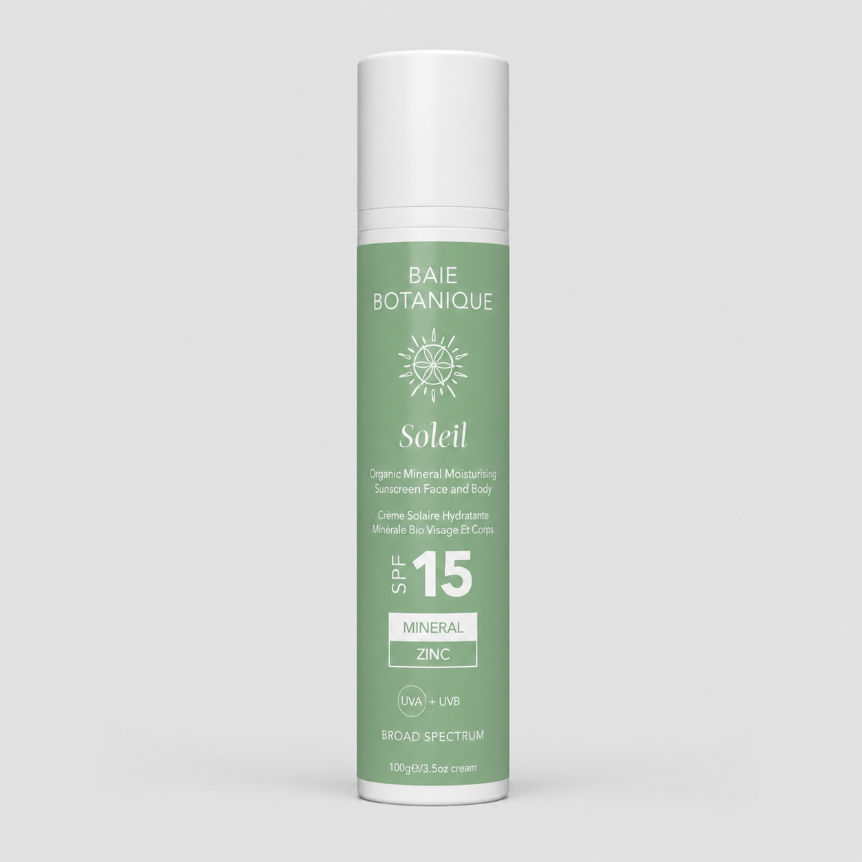 Organic Mineral Face & Body Moisturising Sunscreen SPF15