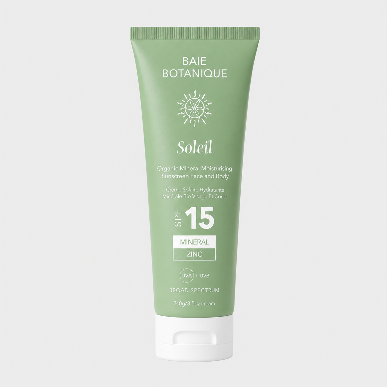Organic Mineral Face & Body Moisturising Sunscreen SPF15
