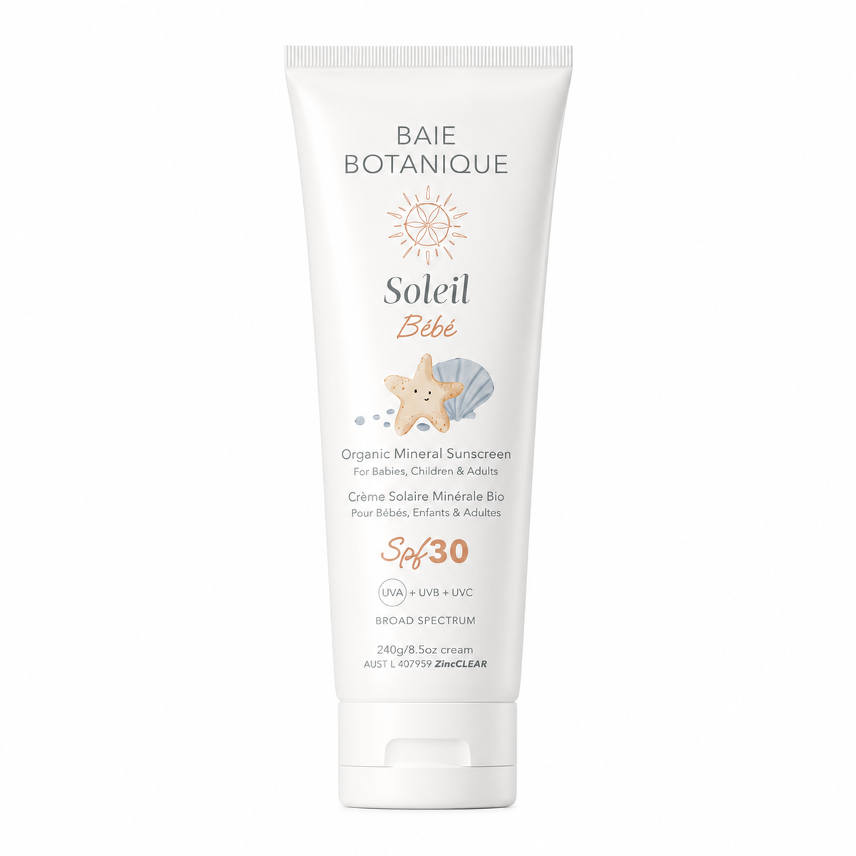 Organic Mineral Sunscreen Baby & Children SPF 30