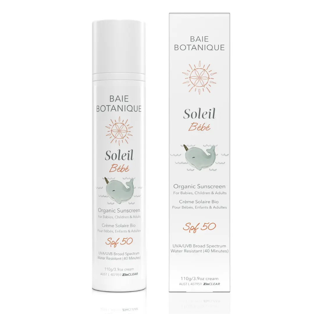 Baie Soleil Baby Sunscreen Sunscreen Baie Botanique™ | Organic and Vegan Skincare 110g 