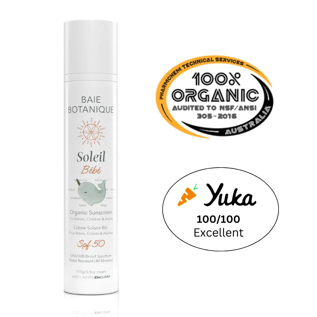 Baie Soleil Baby Sunscreen Sunscreen Baie Botanique™ | Organic and Vegan Skincare 