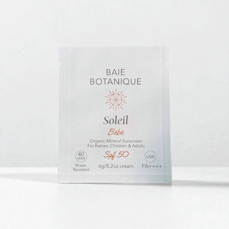 Organic Mineral Baby & Children Sunscreen SPF50 6g Sachet