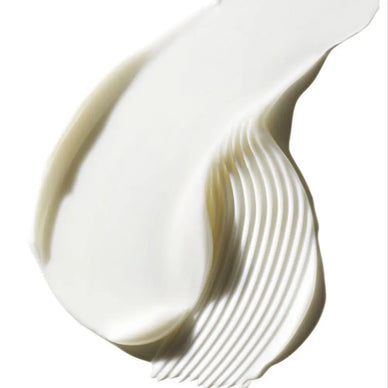 Close-up texture of Baie Botanique regenerating rose anti-ageing eye cream showing silky, lightweight consistency