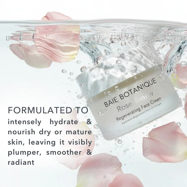 Benefits of Rose Renew Regenerating Face Cream for hydration and skin renewal
