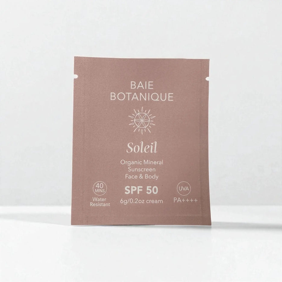 Organic Mineral Face & Body Sunscreen SPF50 6g Sachet