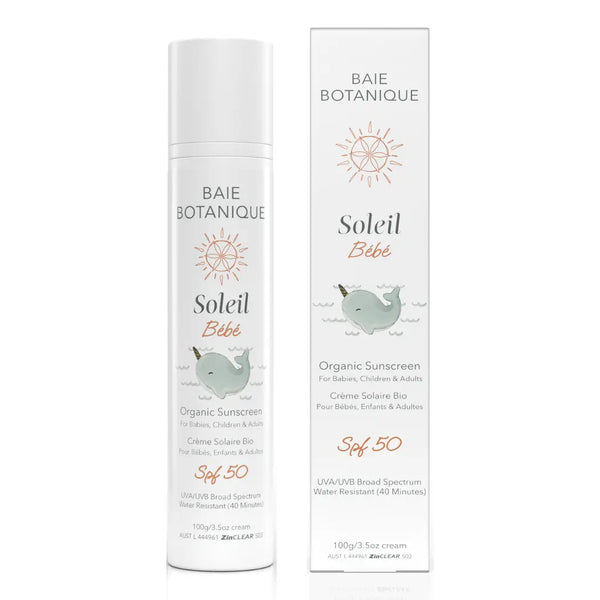 Baie Soleil Baby Sunscreen Sunscreen Baie Botanique™ | Organic and Vegan Skincare 110g 