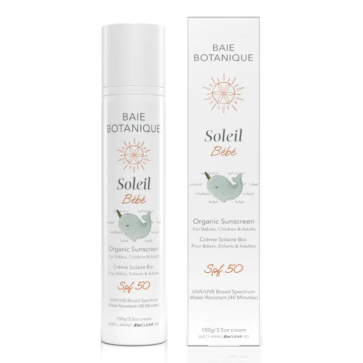 Baie Soleil Baby Sunscreen Sunscreen Baie Botanique™ | Organic and Vegan Skincare 110g 