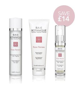 baie botanique rose renew cleanse tone hydrate moisturize