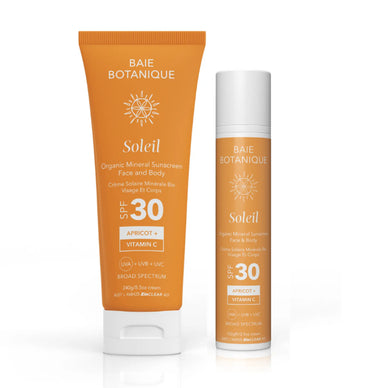 Face & Body Mineral Sunscreen SPF 30 available in bottle and tube